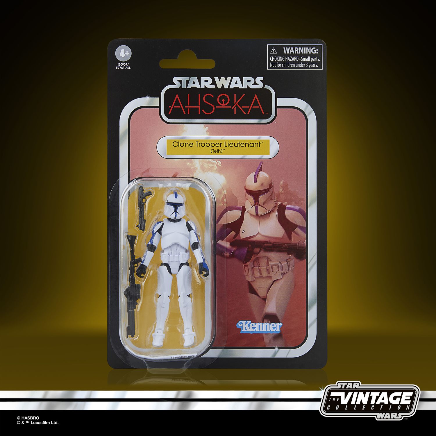 Star Wars The Vintage Collection Clone Trooper Lieutenant (Teth), Star Wars: Ahsoka 3.75 Inch Action Figure Star Wars The Vintage Collection Clone Trooper Lieutenant (Teth), Star Wars: Ahsoka 3.75 Inch Action Figure