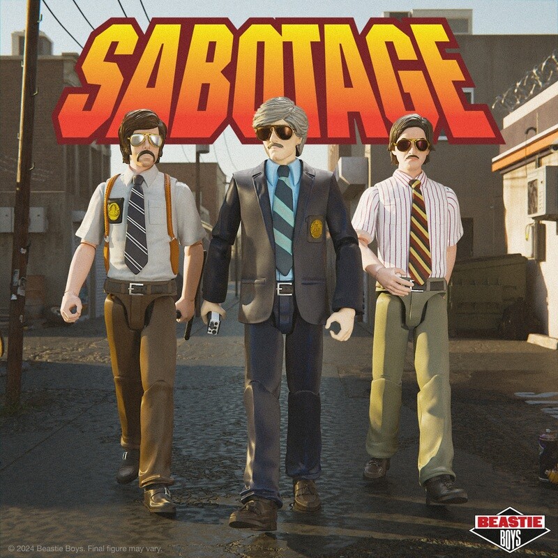 Super7 BEASTIE BOYS ULTIMATES Wave 1 SET OF 3 (SABOTAGE) 7 Super7 BEASTIE BOYS ULTIMATES Wave 1 SET OF 3 (SABOTAGE) 7" Scale Action Figures