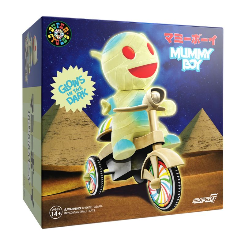 Super7 Super Cycles Mummy Boy (Glow w/ Glow Trike) Super7 Super Cycles Mummy Boy (Glow w/ Glow Trike)