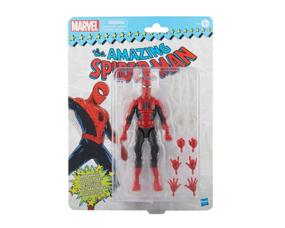 Marvel Legends The Amazing Spider-Man Retro Collection Spider-Man Action Figure Marvel Legends The Amazing Spider-Man Retro Collection Spider-Man Action Figure