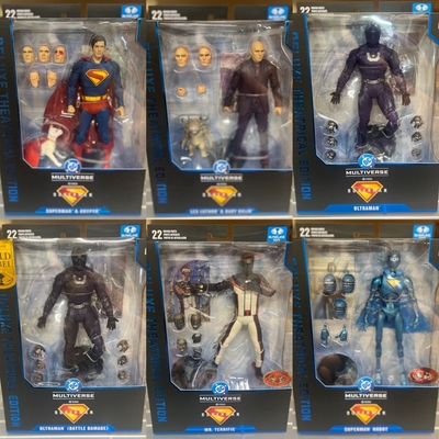 MCFARLANE TOYS 7 MCFARLANE TOYS 7" DC MULTIVERSE Set of 6 Action Figures (Superman 2025) Deluxe Theatrical Editions