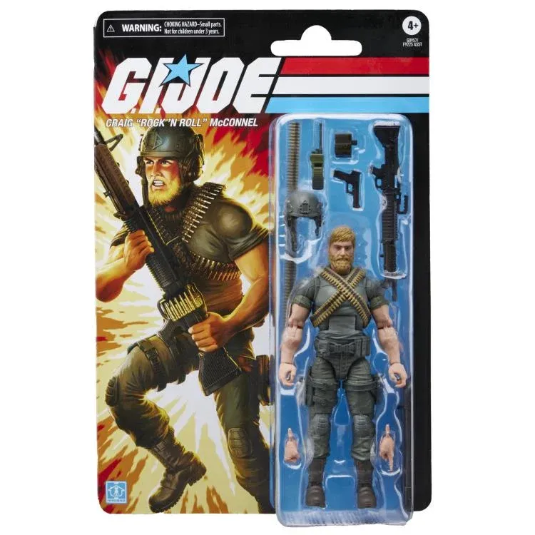 GI JOE Classified Series 6 GI JOE Classified Series 6" Retro Collection Rock 'n Roll Action Figure