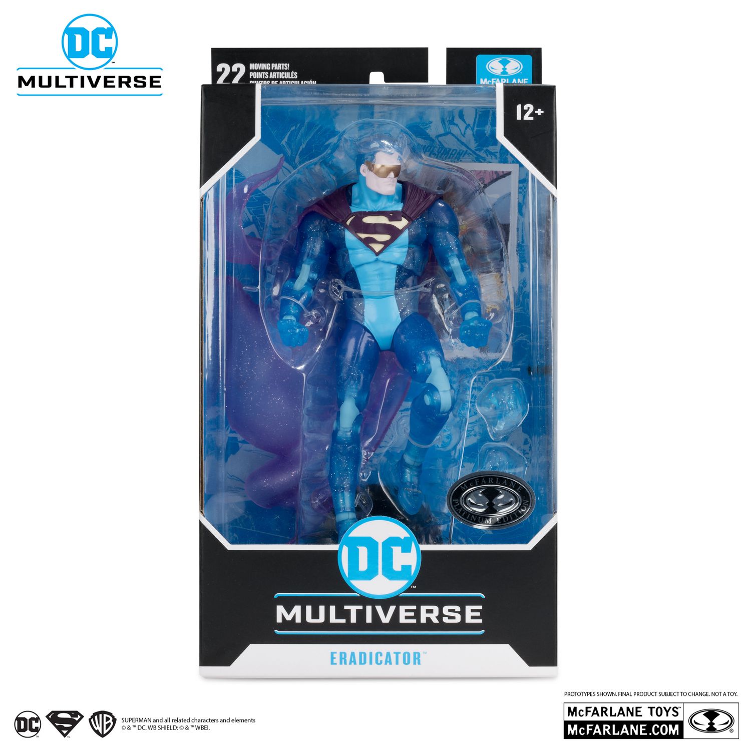 MCFARLANE TOYS 7" DC MULTIVERSE Eradicator (Return of Superman) Action Figure **PLATINUM ONLY**