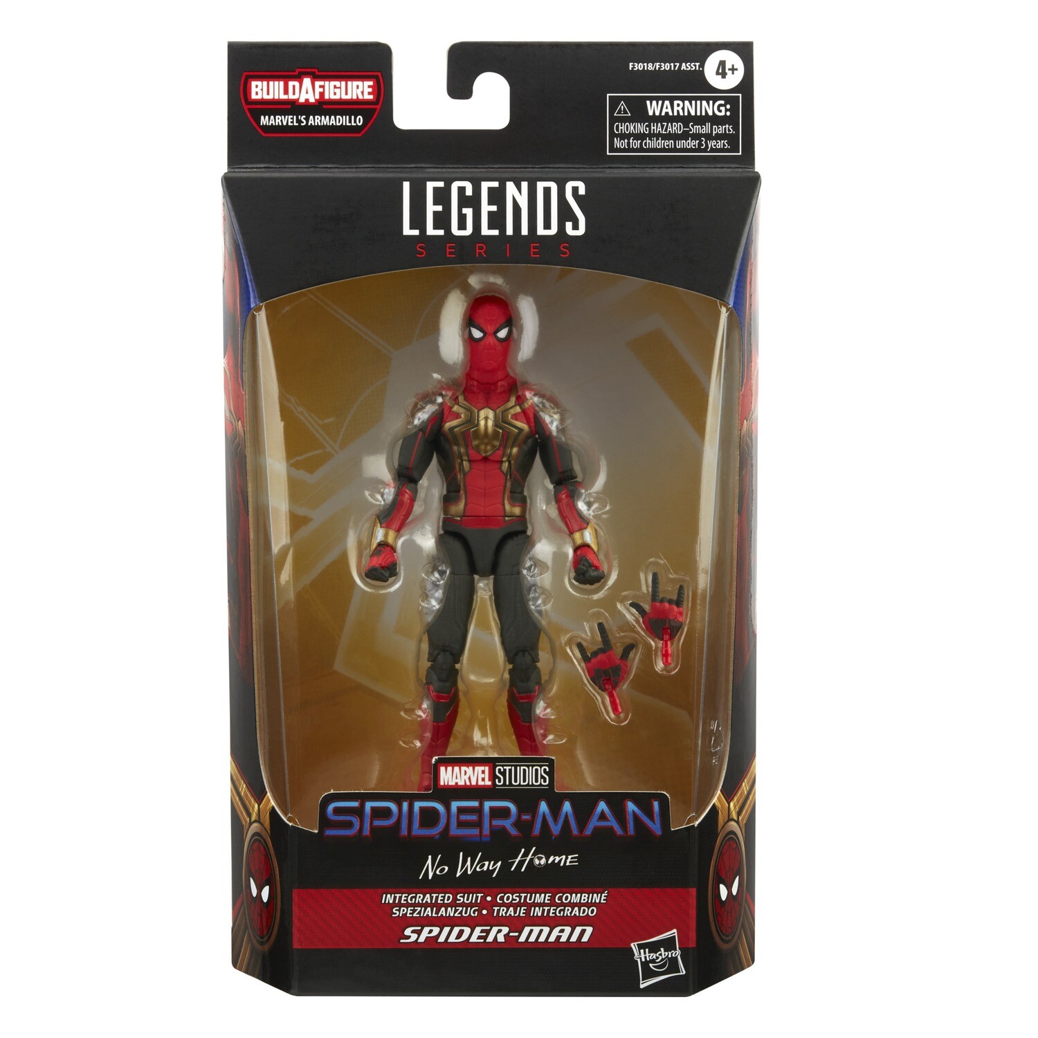 Marvel Legends 6 Marvel Legends 6" Spider-Man NO WAY HOME WAVE 1: SPIDER-MAN (ARMADILLO BAF)