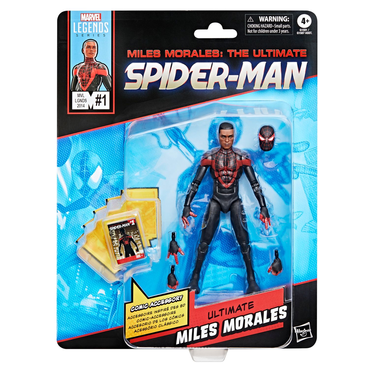 Marvel Legends Comic Inspired Wave Ultimate Miles Morales Spider-Man Action Figure Marvel Legends Comic Inspired Wave Ultimate Miles Morales Spider-Man Action Figure