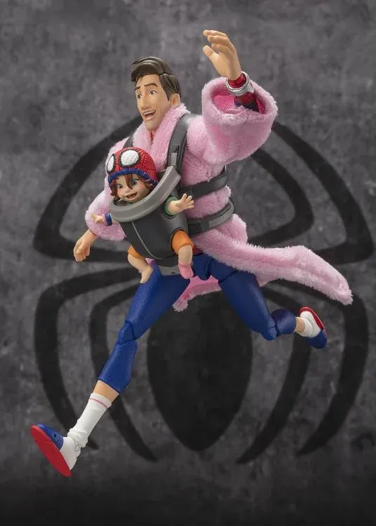 Bandai Spider Man: Across the Spider Verse S.H. Figuarts Peter B. Parker & Mayday Parker Deluxe Set Bandai Spider Man: Across the Spider Verse S.H. Figuarts Peter B. Parker & Mayday Parker Deluxe Set