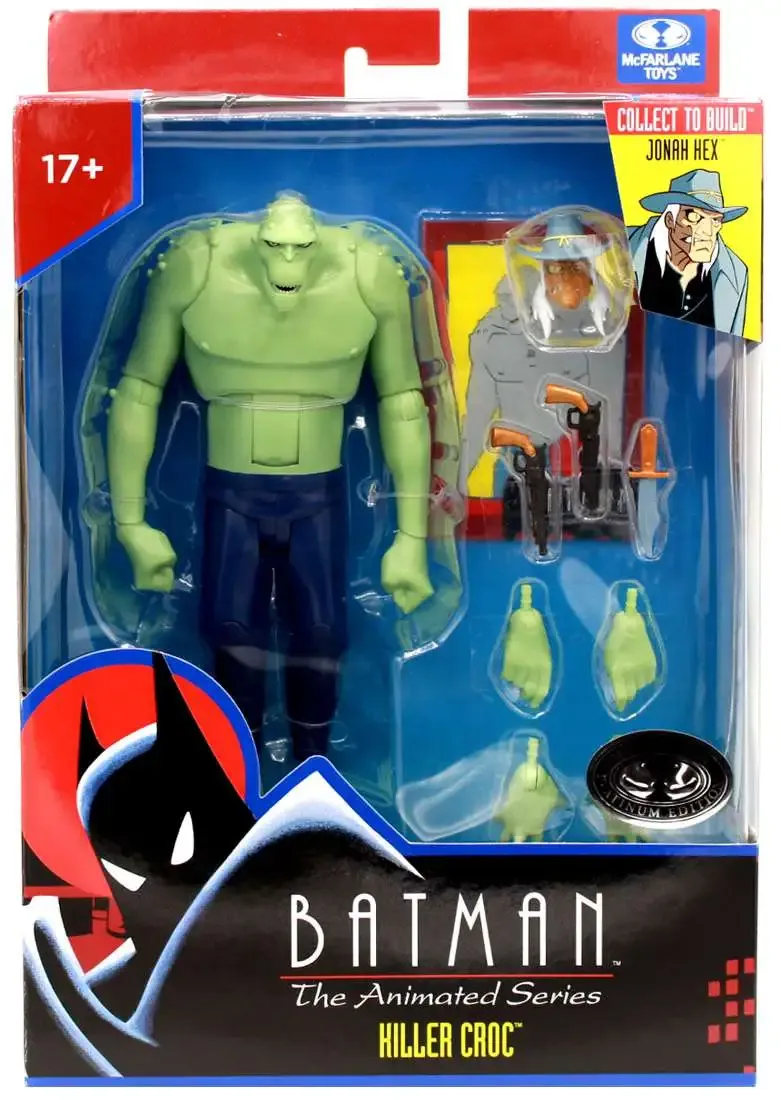 MCFARLANE TOYS DC MULTIVERSE KILLER CROC (Batman: The Animated Series) BAF JONAH HEX **PLATINUM ONLY**