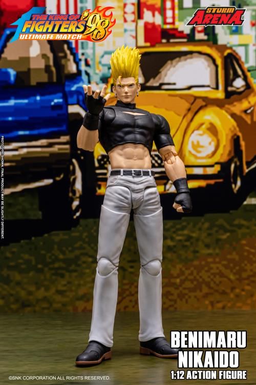 ***PRE-ORDER*** STORM COLLECTIBLES ARENA The King of Fighters '98 Ultimate Match Benimaru Nikaido 6 ***PRE-ORDER*** STORM COLLECTIBLES ARENA The King of Fighters '98 Ultimate Match Benimaru Nikaido 6" Scale Action Figure