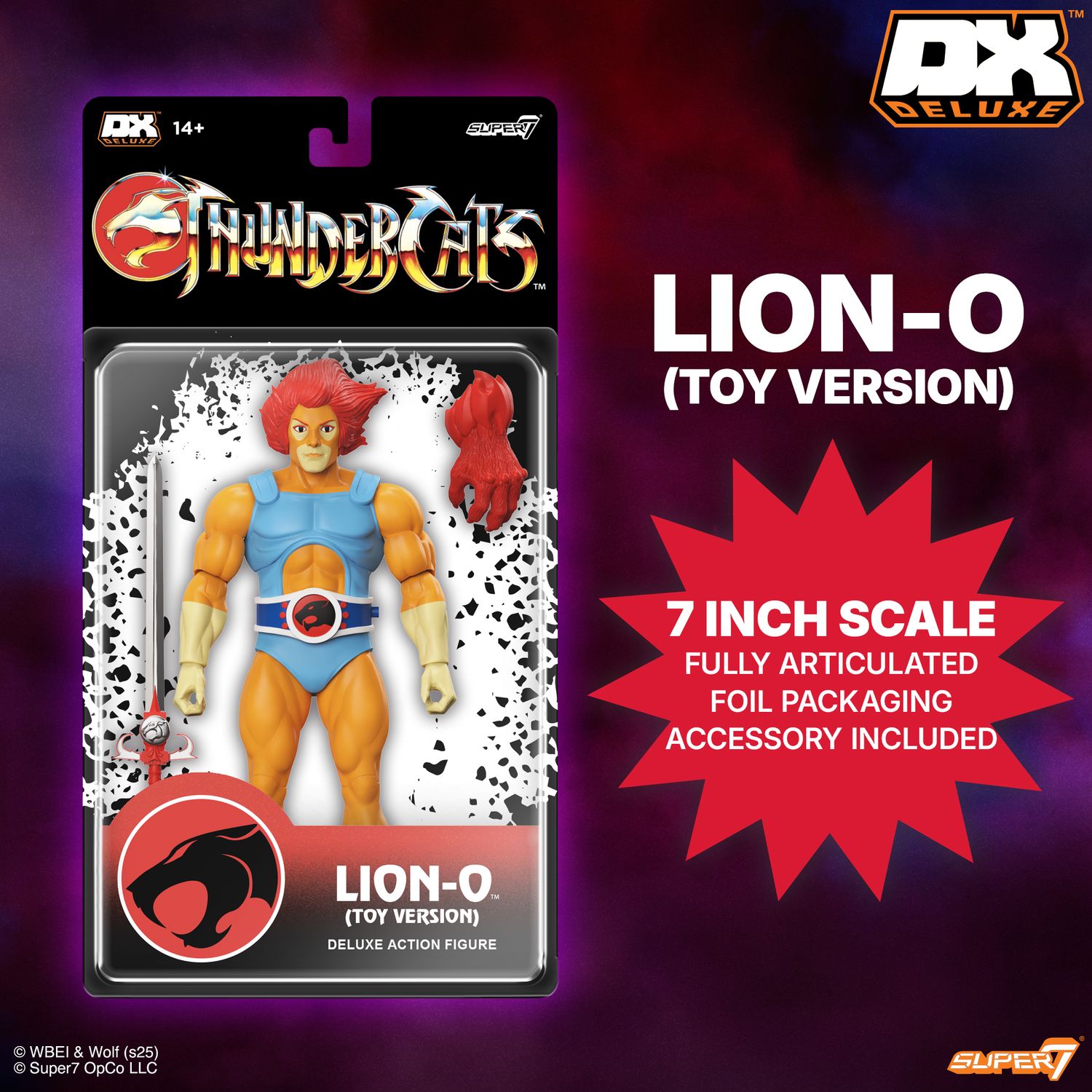 Super7 THUNDERCATS DELUXE! Lion O (TOY VARIANT) Figure 7
