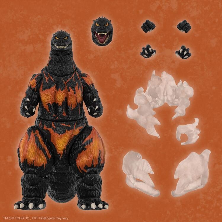 Super7 TOHO GODZILLA Ultimates Burning Godzilla (1995) Figure