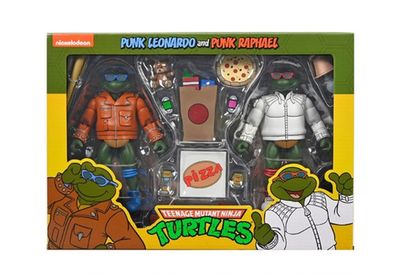 NECA NECA Teenage Mutant Ninja Turtles Cartoon Series Punk Leonardo & Punk Raphael Exclusive 2-Pack NECA NECA Teenage Mutant Ninja Turtles Cartoon Series Punk Leonardo & Punk Raphael Exclusive 2-Pack
