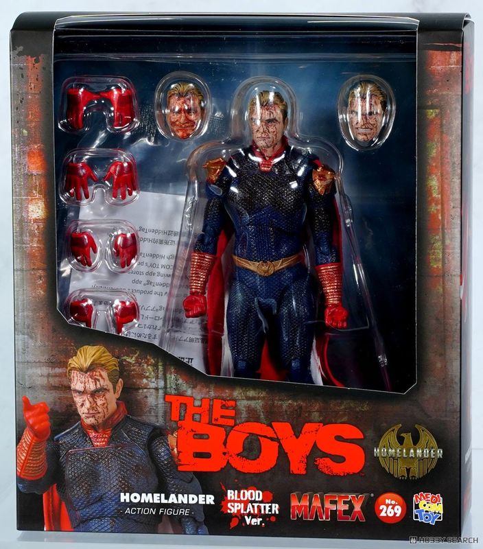 Medicom MAFEX No. 269 The Boys: Homelander (Blood Splatter Ver.) Action Figure