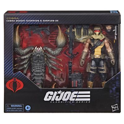 GI JOE Classified Series 6" #180 Cobra Desert Scorpion & SKRP10N 25 Action Figure Set