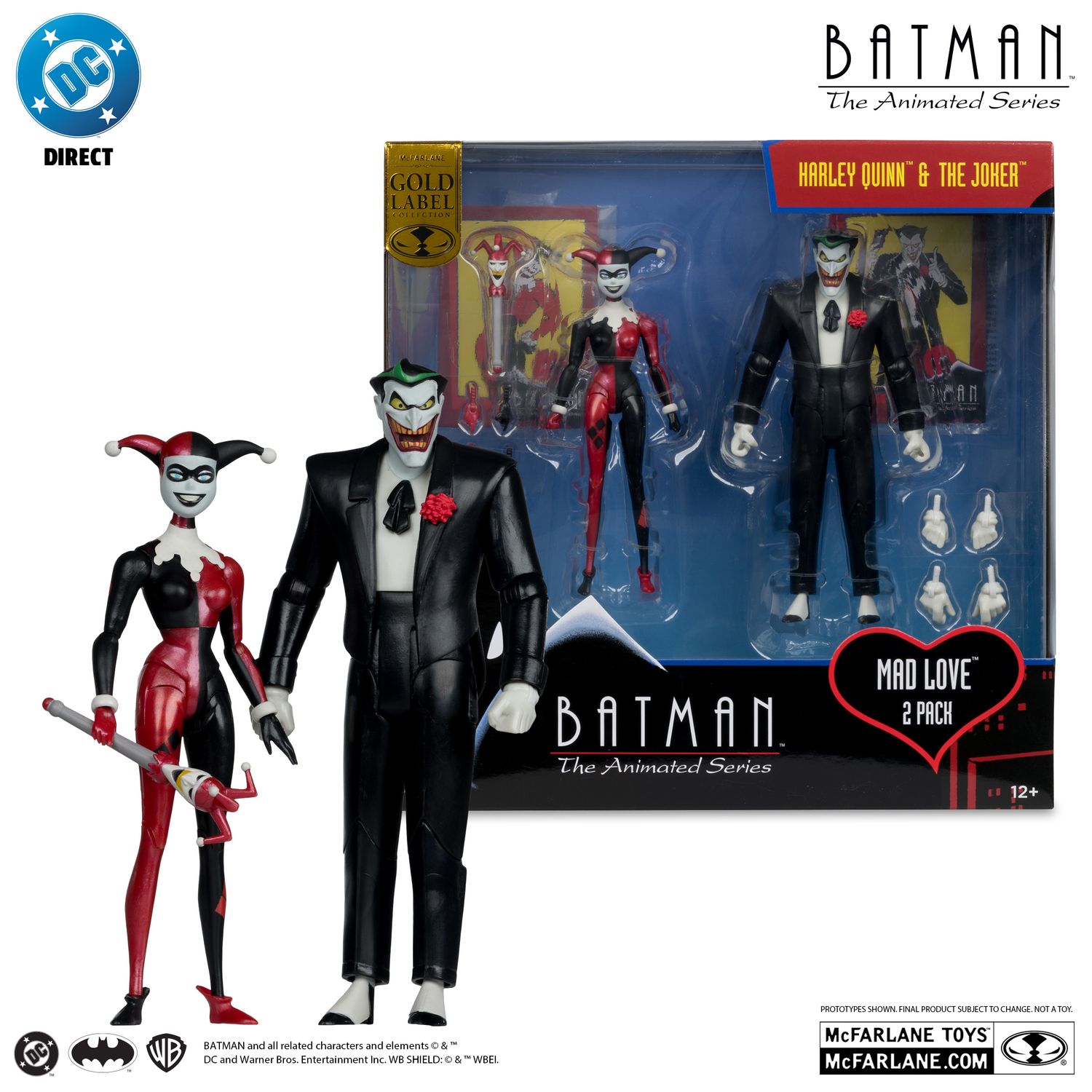 MCFARLANE TOYS DC MULTIVERSE Harley Quinn & The Joker (Mad Love) 2
