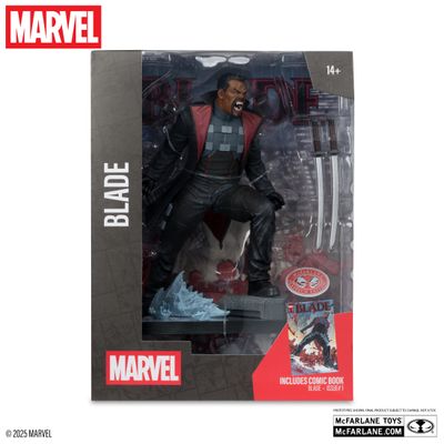 McFarlane MARVEL Blade with Scene (Blade #1) 1:6th Scale Collectible with Comic McFarlane MARVEL Blade with Scene (Blade #1) 1:6th Scale Collectible with Comic
