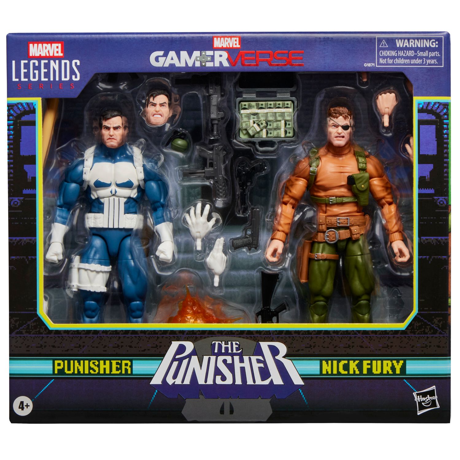 Marvel Legends Series Gamerverse Punisher and Nick Fury Action Figure Collectibles Marvel Legends Series Gamerverse Punisher and Nick Fury Action Figure Collectibles