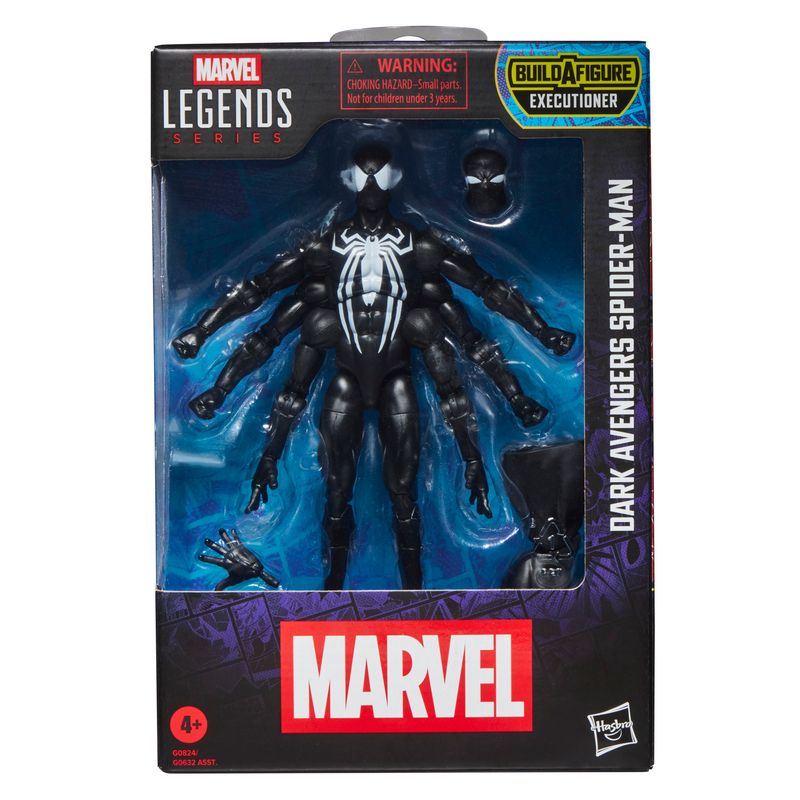 Marvel Legends Series 6 Marvel Legends Series 6" Comic Wave Dark Avengers Spider-Man Action Figure (Executioner BAF)