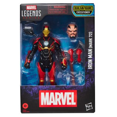 Marvel Legends Series 6 Marvel Legends Series 6" Comic Wave Iron Man (Mark 72) Action Figure (Executioner BAF)