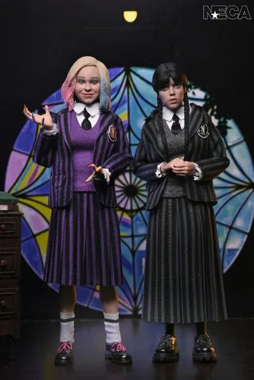 NECA Wednesday Addams: Wednesday & Enid Clothed Action Figure Two-Pack