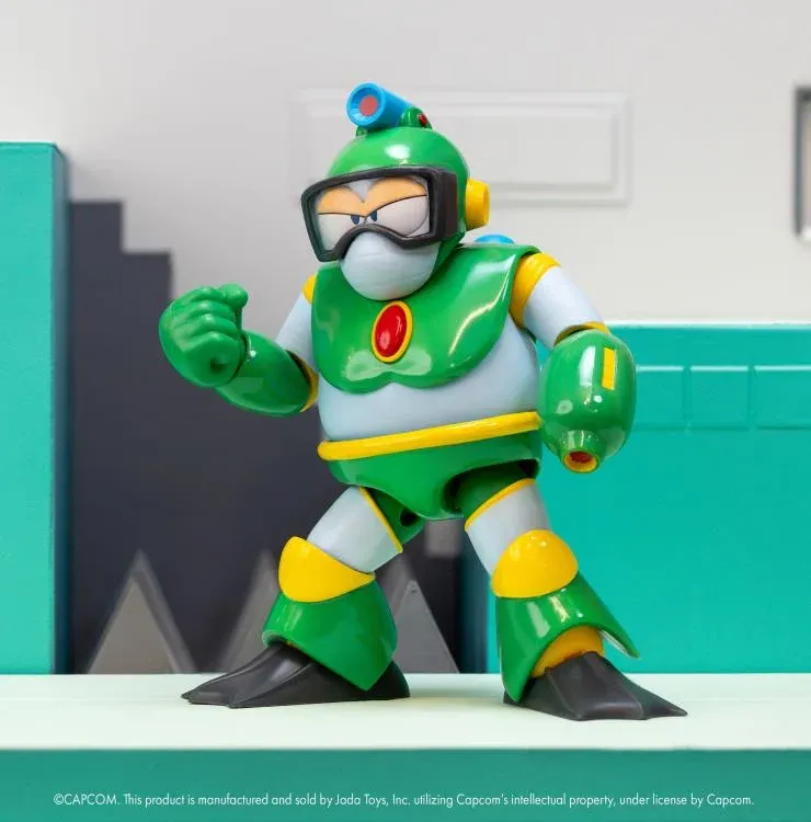 JADA TOYS MEGA MAN: Bubble Man 1/12 Scale Action Figure JADA TOYS MEGA MAN: Bubble Man 1/12 Scale Action Figure