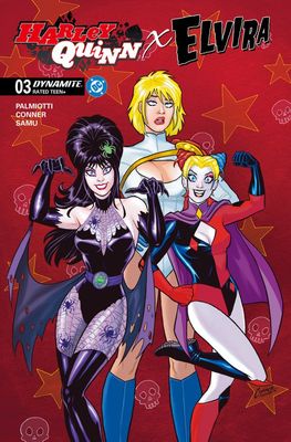 HARLEY QUINN X ELVIRA #3 CVR A AMANDA CONNER RED DYNAMITE COMICS (17th December 2025)