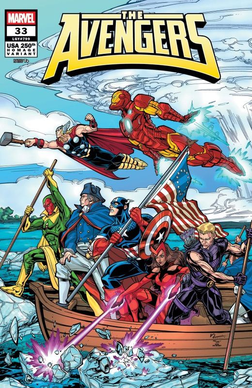 AVENGERS #33 CVR B CHAD HARDIN 250TH HOMAGE VAR MARVEL COMICS (17th December 2025)