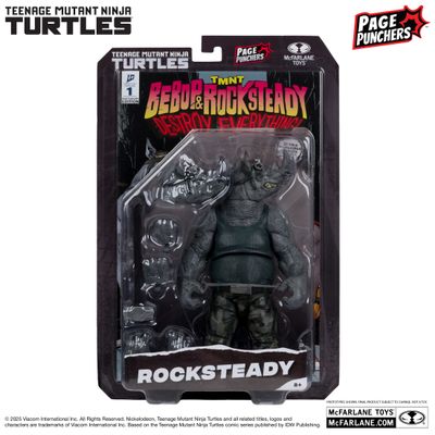 ***PRE ORDER*** McFarlane Toys Rocksteady (Teenage Mutant Ninja Turtles) with Comic (Page Punchers)
