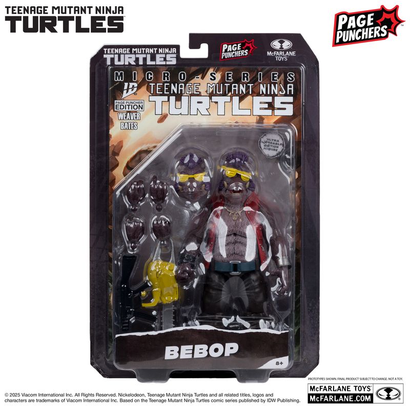 ***PRE ORDER*** McFarlane ToysBebop (Teenage Mutant Ninja Turtles) with Comic (Page Punchers)