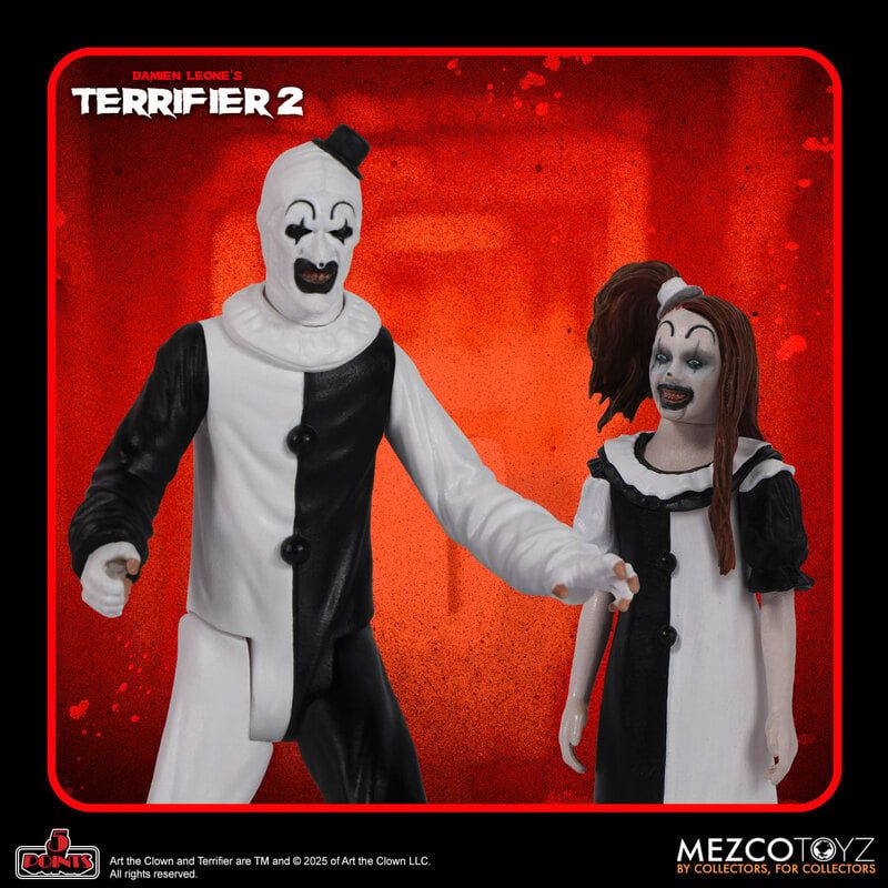 **PRE ORDER** MEZCO Terrifier 2 5 Points Action Figures Set of 2
