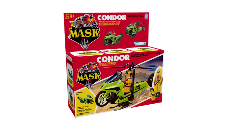 The Loyal Subjects MASK Condor Transforming Vehicle (Assault Cycle / Attack Copter) with Action Figure (M.A.S.K)