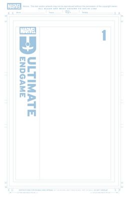 ULTIMATE ENDGAME #1 CVR H BLUE LINE BLANK VAR MARVEL COMICS (31st December 2025)