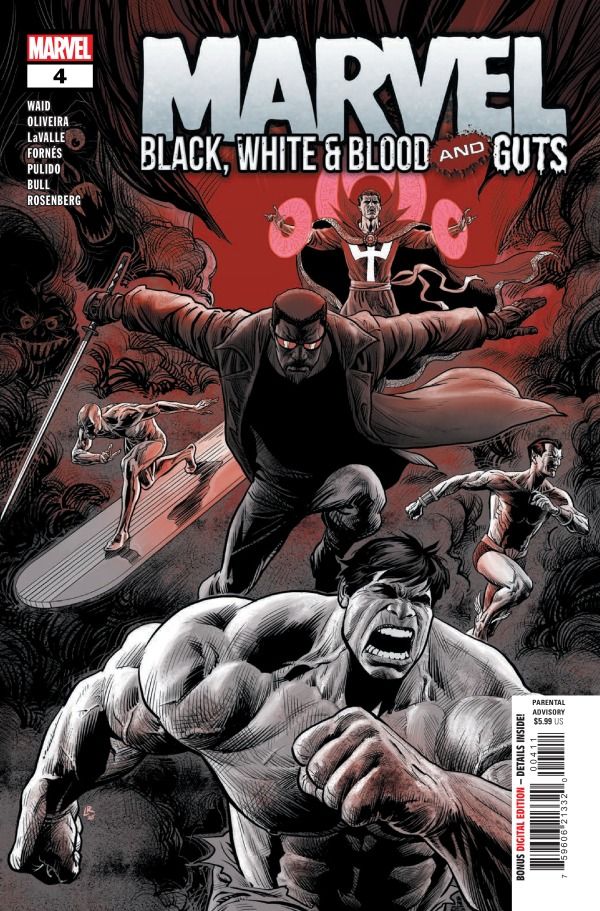 MARVEL BLACK WHITE & BLOOD AND GUTS #4 CVR A PAULO SIQUEIRA MARVEL COMICS (7th January 2026)