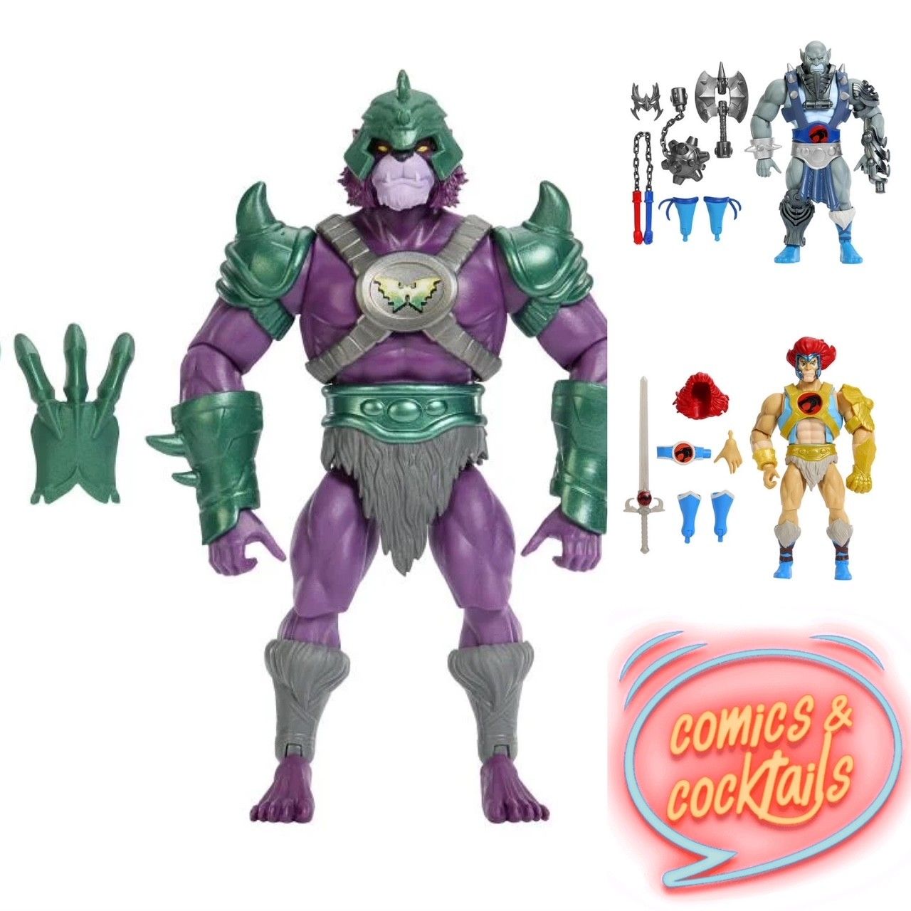 Masters of the Universe Origins X Thundercats WAVE 3 Set of 3