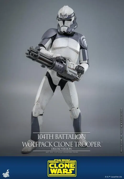 Hot Toys 1:6 104th Battalion Wolfpack Clone Trooper (THE CLONE WARS) (DELUXE EDITION)