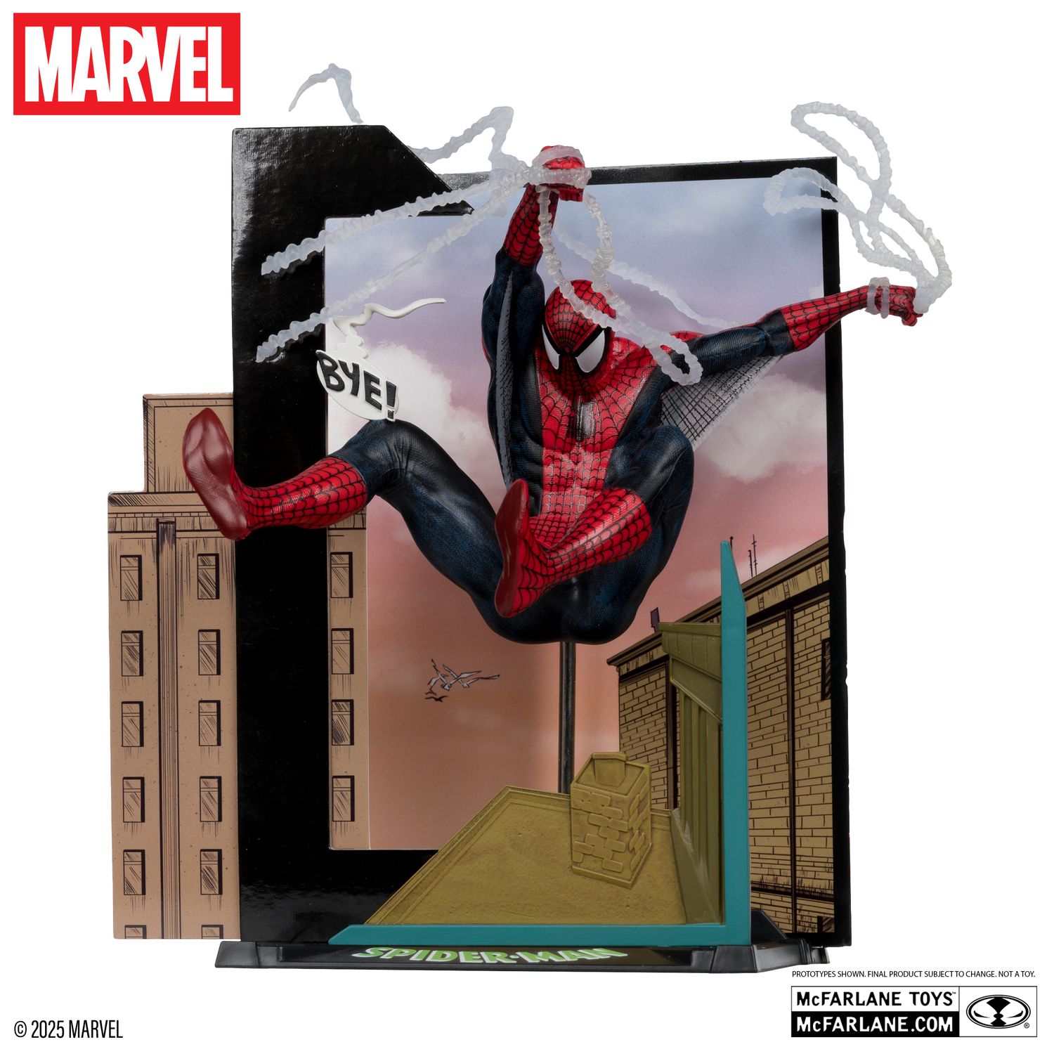 ** PRE-ORDER** McFarlane MARVEL Spider Man 1:10th Scale Collectible with Scene (Spider Man #6)