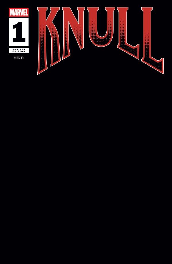 KNULL #1 CVR B BLACK BLANK COVER VAR MARVEL COMICS (14th January 2026)