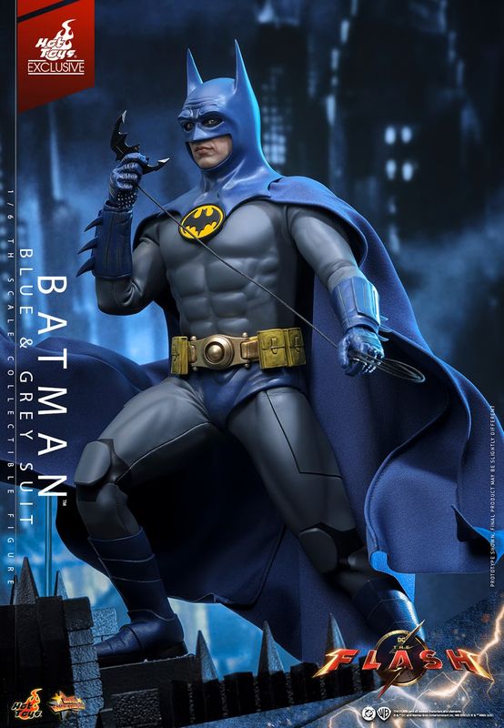 Hot Toys  Batman (Blue & Grey Suit) 1/6 Scale Figure (THE FLASH MOVIE) EXCLUSIVE