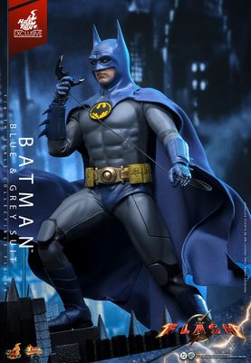 Hot Toys  Batman (Blue & Grey Suit) 1/6 Scale Figure (THE FLASH MOVIE) EXCLUSIVE