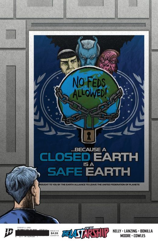 STAR TREK THE LAST STARSHIP #4 CVR B JJ LENDL VAR IDW COMICS (21st January 2026)