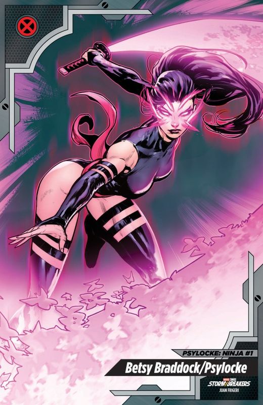PSYLOCKE NINJA #1 CVR E JUAN FRIGERI X-MEN TRADING CARD VAR MARVEL COMICS (21st January 2026)