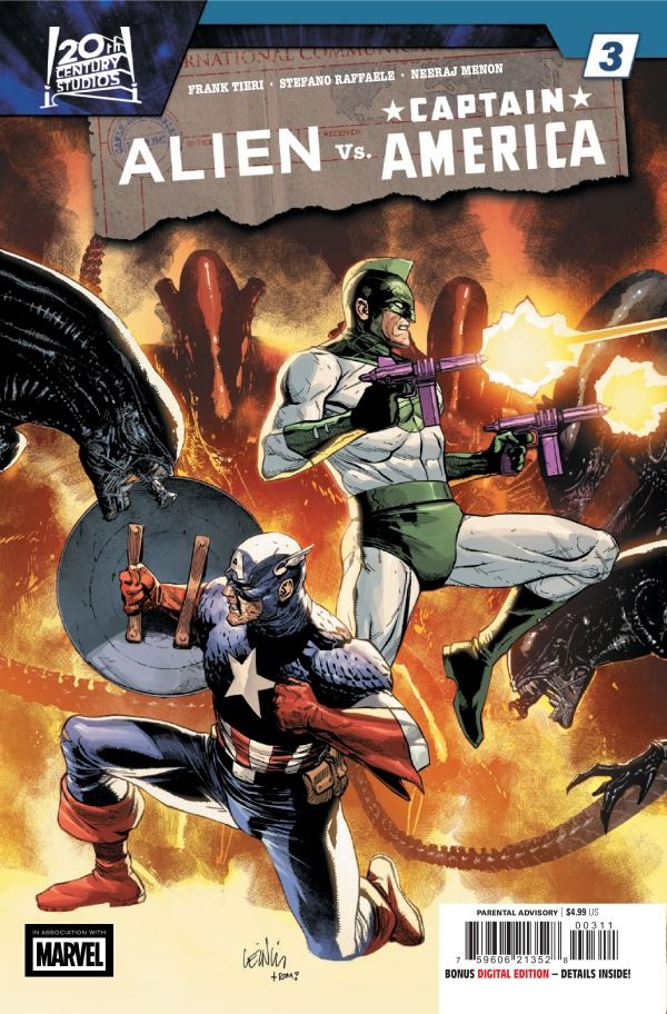 ALIEN VS CAPTAIN AMERICA #3 CVR A LEINIL FRANCIS YU MARVEL COMICS (21st January 2026)