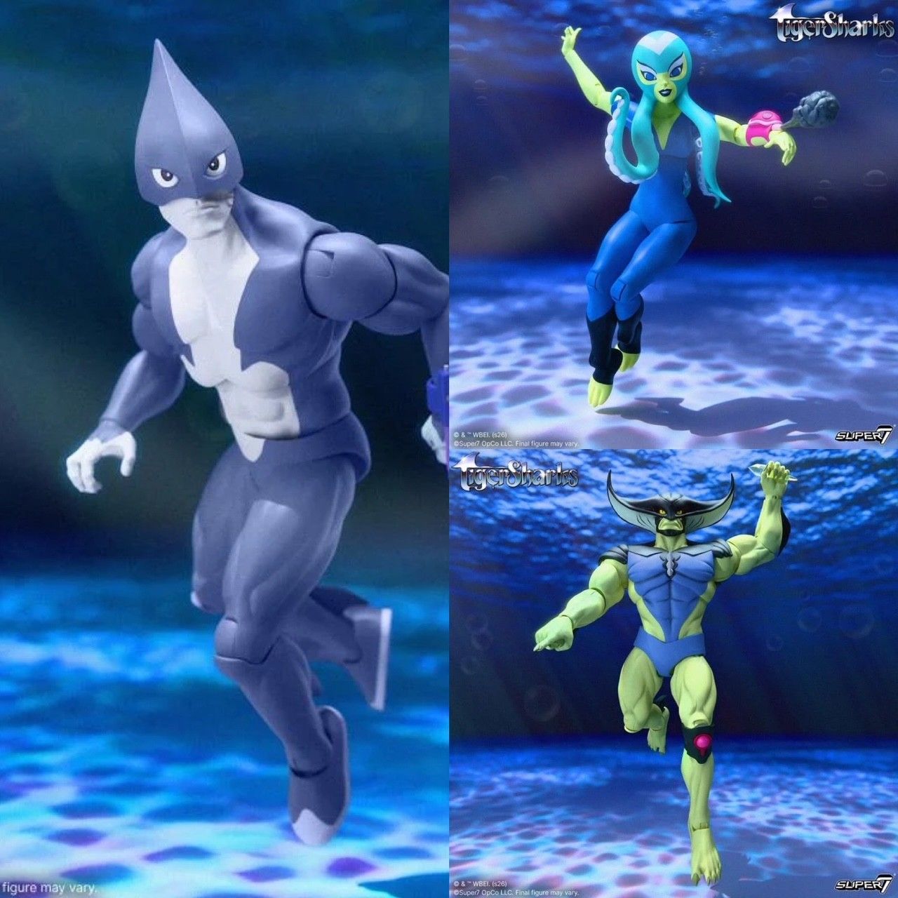 **PRE ORDER** Super7 TigerSharks Wave 1 Ultimates SET OF 3 ACTION FIGURES