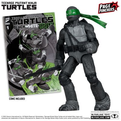 ***PRE ORDER*** McFarlane Toys Donatello (Black, White & Green) Red Platinum Edition Teenage Mutant Ninja Turtles (Page Punchers)