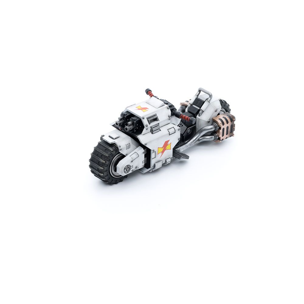 ** PRE-ORDER** Joy Toy Warhammer 40k Vehicle 1/18 White Scars Raider-pattern Combat Bike 22 cm