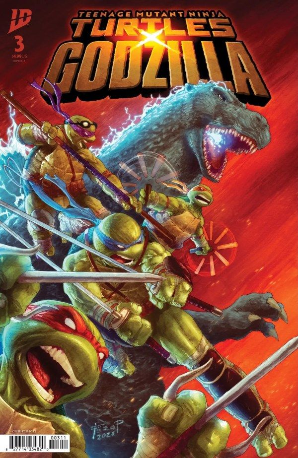 TEENAGE MUTANT NINJA TURTLES X GODZILLA #3 CVR A FERO PE IDW COMICS (4th February 2026)