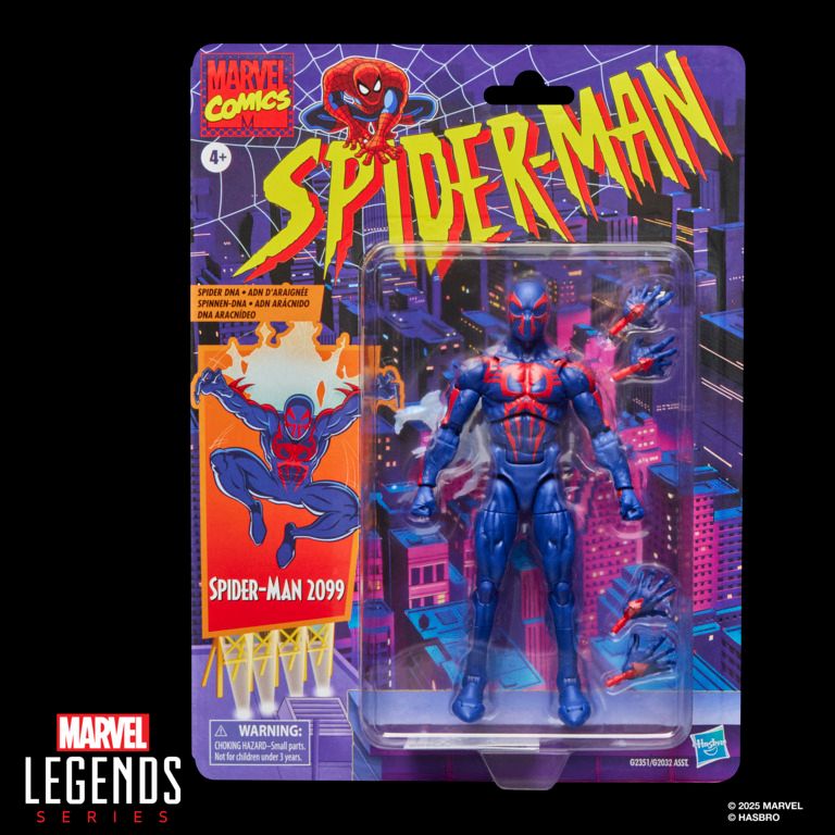 Marvel Legends Series Spider Man Retro Wave 6 Spider Man 2099