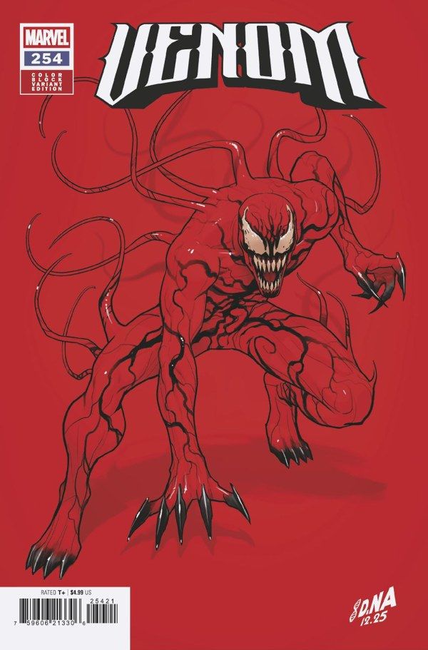 VENOM #254 CVR B DAVID NAKAYAMA COLOR BLOCK RED VAR MARVEL COMICS (11th February 2026)