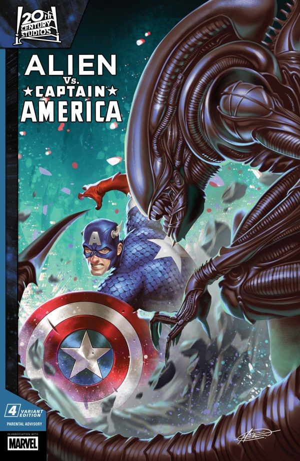 ALIEN VS CAPTAIN AMERICA #4 CVR B MATEUS MANHANINI VAR MARVEL COMICS (11th February 2026)