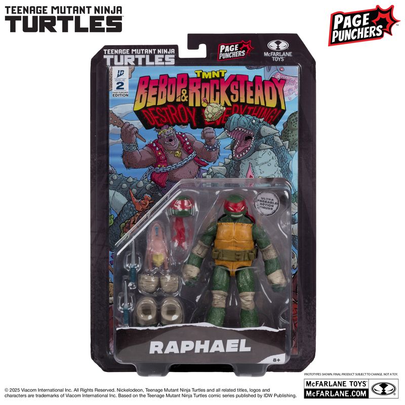 McFarlane Toys Raphael (Teenage Mutant Ninja Turtles) with Comic (Page Punchers)