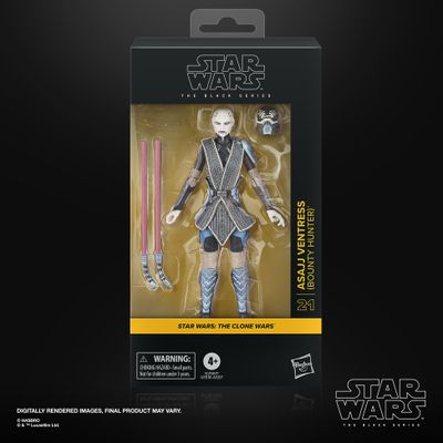 Star Wars The Black Series 6"  Asajj Ventress Bounty Hunter (The Clone Wars)
